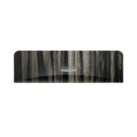 ICON Faceplate For Coreless Standard Roll Toilet Paper Dispenser, 3.56 X 12 X 1.5, Ebony Woodgrain